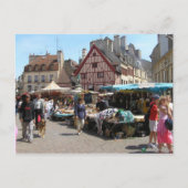 Dijon, marktdag briefkaart (Voorkant)
