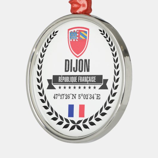 Dijon Metalen Ornament (Links)