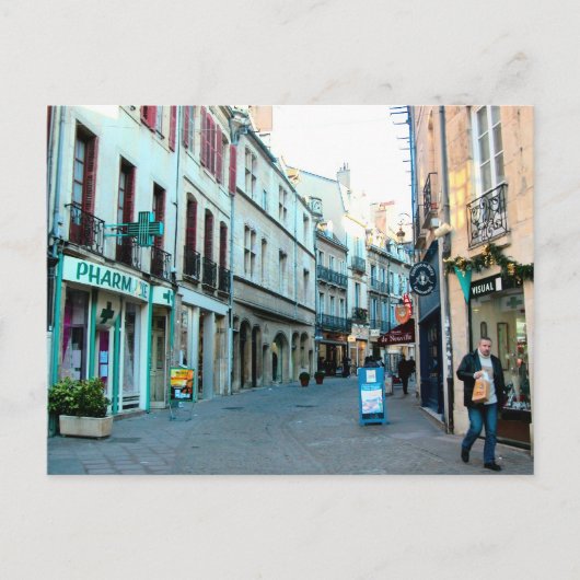 Dijon, oud winkelgebied briefkaart (Voorkant)