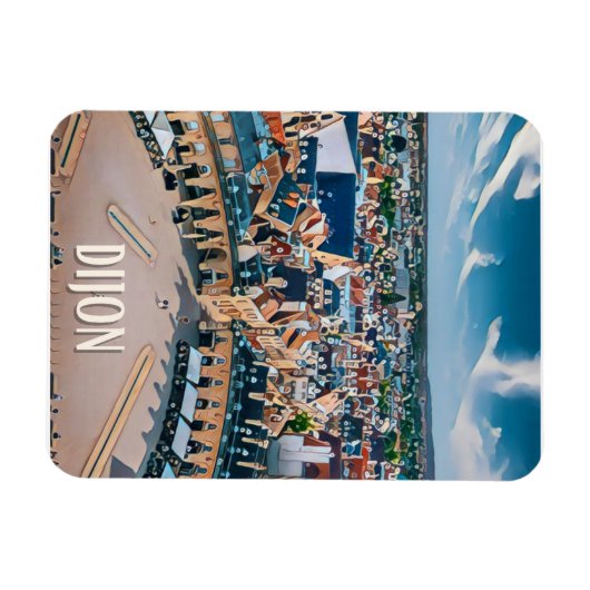 Dijon Photo Vintage Magneet (Horizontaal)