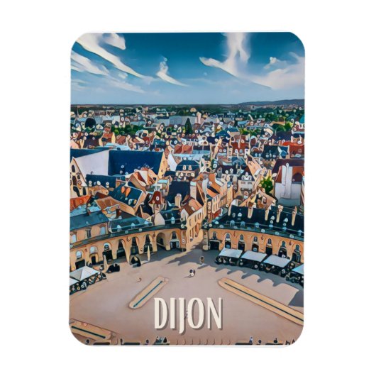 Dijon Photo Vintage Magneet (Verticaal)