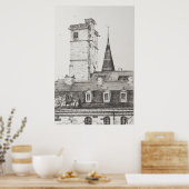 Dijon Rooftops France.2008 Poster (Keuken)