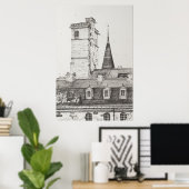 Dijon Rooftops France.2008 Poster (Thuiskantoor)