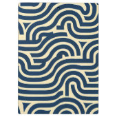 dik bochtig glad patroon Rood, Geel, Blauw, Klembord (Achterkant)