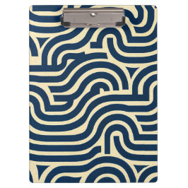 dik bochtig glad patroon Rood, Geel, Blauw, Klembord