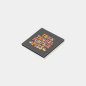 Dik Dijen & Pompoen Pies Grappige Thanksgiving Post-it® Notes (Schuin)