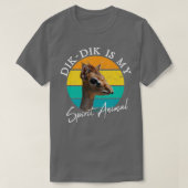Dik Dik is mijn dierlijk wild dat Afrika stoot a T-shirt (Design voorkant)