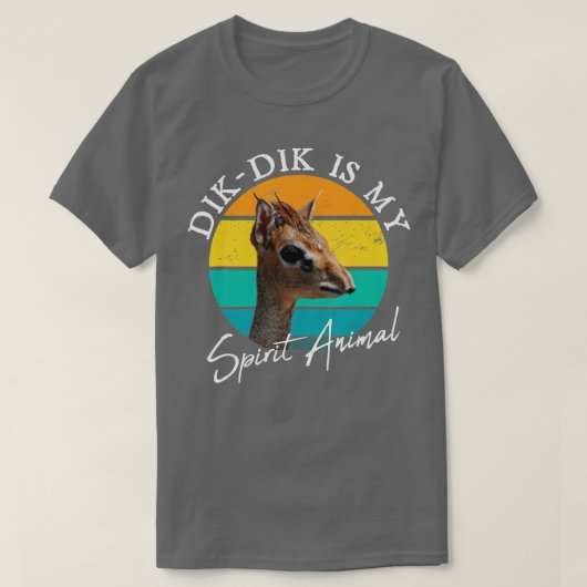 Dik Dik is mijn dierlijk wild dat Afrika stoot a T-shirt (Design voorkant)
