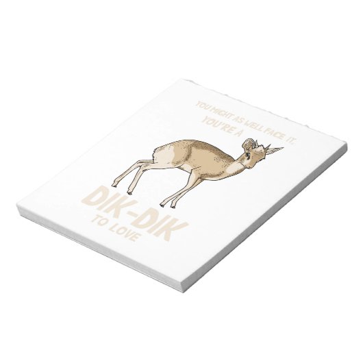 Dik-Dik To Love Notitieblok (Linkerzijde)