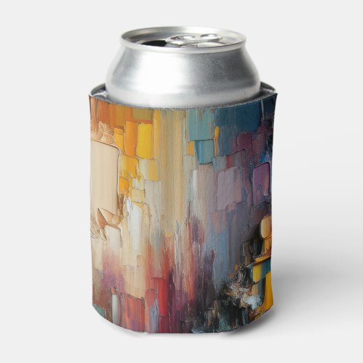 Dik gestructureerd verfpatroon blikjeskoeler (Blikje Voorkant)