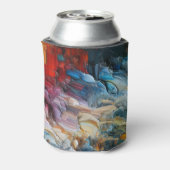 Dik gestructureerd verfpatroon blikjeskoeler (Blikje Achterkant)