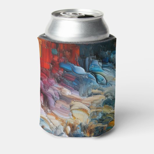 Dik gestructureerd verfpatroon blikjeskoeler (Blikje Achterkant)