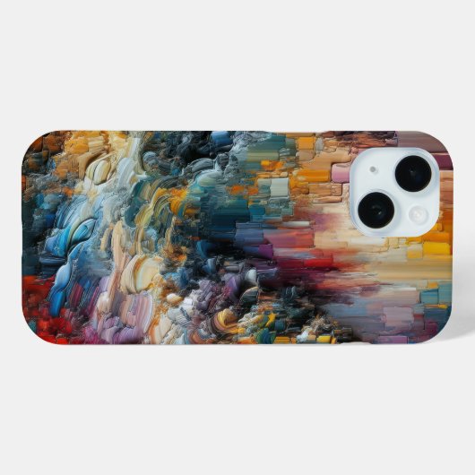 Dik gestructureerd verfpatroon Case-Mate iPhone case (Achterkant (horizontaal))