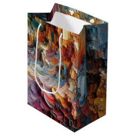 Dik gestructureerd verfpatroon medium cadeauzakje