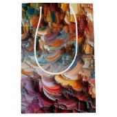 Dik gestructureerd verfpatroon medium cadeauzakje (Voorkant)