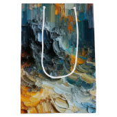 Dik gestructureerd verfpatroon medium cadeauzakje (Achterkant)