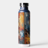 Dik gestructureerd verfpatroon waterfles (Rechts)