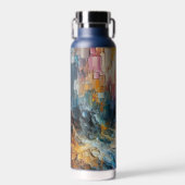 Dik gestructureerd verfpatroon waterfles (Voorkant)