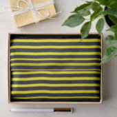 Dik zwart & geel gestreept tissuepapier (Geschenk)