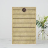 Dikallion Stationery in reliëf Briefpapier (Staand voorkant)