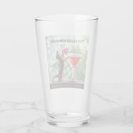 Dikeekhoornstaartglas Glas (Achterkant)