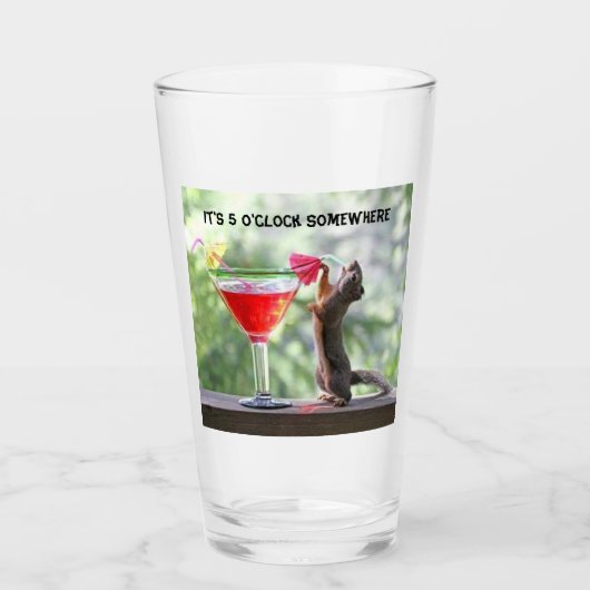 Dikeekhoornstaartglas Glas (Voorkant)