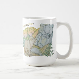Dikhoornschaap & berggeit koffiemok