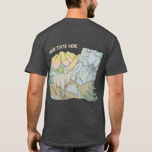 Dikhoornschaap & Berggeit T-shirt (Achterkant)