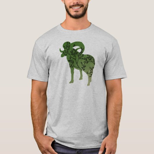 Dikhoornschaap Boom T-shirt (Voorkant)