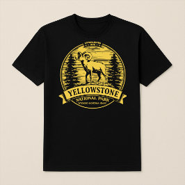 Dikhoornschaap in Yellowstone National Park T-shirt