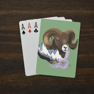 Dikhoornschaap Pokerkaarten