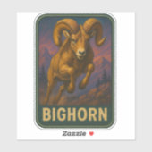 Dikhoornschaap Sticker (Vel)