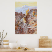 Dikhoornschaap van Charles M Russell Poster (Keuken)