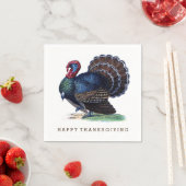 Dikke Antiek kalkoen Thanksgiving Servet (Insitu)