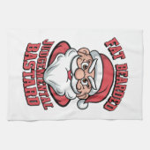 Dikke Bearded Oordelende Bastaard Hilarisch Santa Theedoek (Horizontaal)