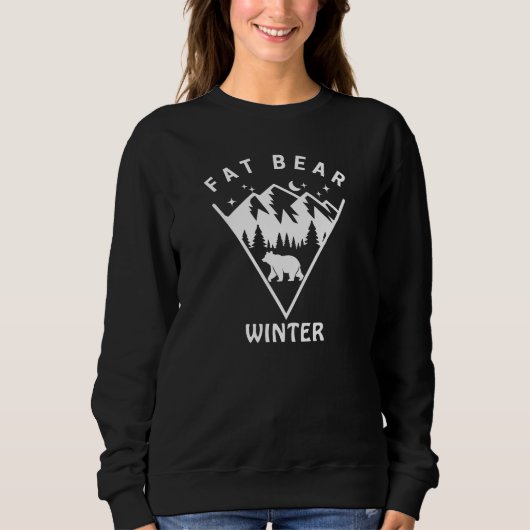 Dikke Beer Winter & Bergen, Bosland, Grappig Trui (Voorkant)