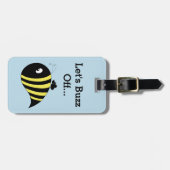 dikke bij bagagelabel (Voorkant horizontaal)