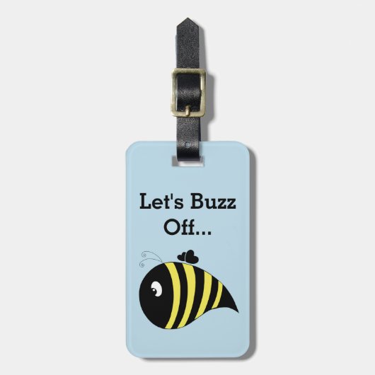 dikke bij bagagelabel (Voorkant verticaal)