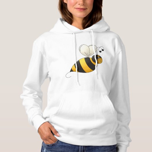 Dikke Bij Dames Hoodie (Voorkant)