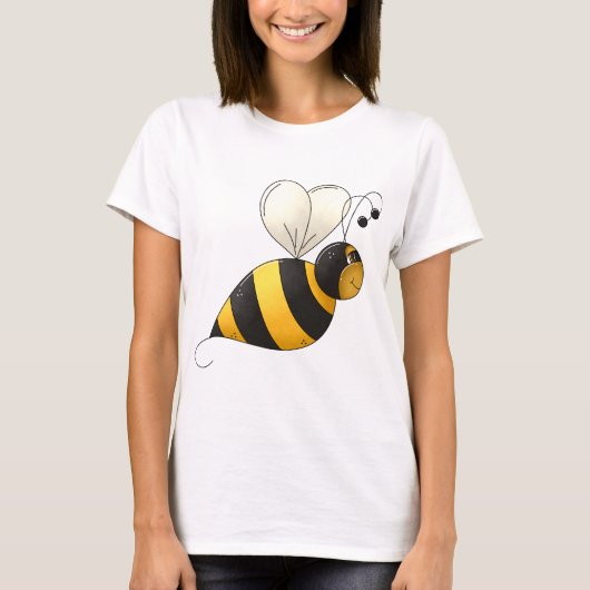 Dikke Bij Dames T-Shirt (Voorkant)