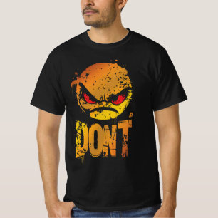 Dikke Boze Emoji met 'NIET DOEN' Tekst T-shirt