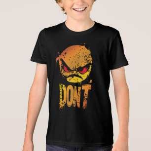 Dikke boze emoji met 'NIET DOEN' tekst Tri-Blend Shirt