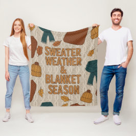 Dikke Brei Trui Weer & Seizoen Cozy Fleece Deken