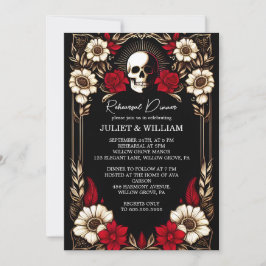 Dikke Claret Ruby Heart Rood Zwart Repetitie Diner Kaart