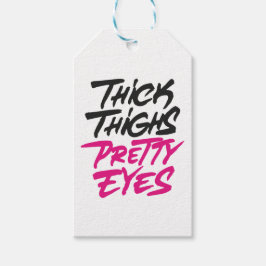 Dikke dij  ogen cadeaulabel