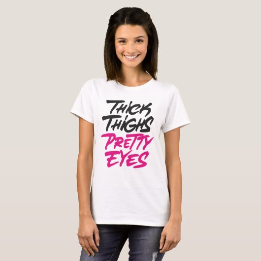 Dikke dij  ogen t-shirt (Voorkant volledig)