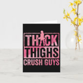 Dikke Dijen Crush Jongens Grappige Gym Workout Bod Kaart (Gele Bloem)