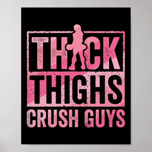 Dikke Dijen Crush Jongens Grappige Gym Workout Bod Poster (Voorkant)