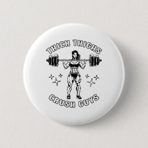 Dikke Dijen Crush Jongens Grappige Gym Workout Bod Ronde Button 5,7 Cm