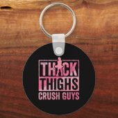 Dikke Dijen Crush Jongens Grappige Gym Workout Bod Sleutelhanger (Voorkant)